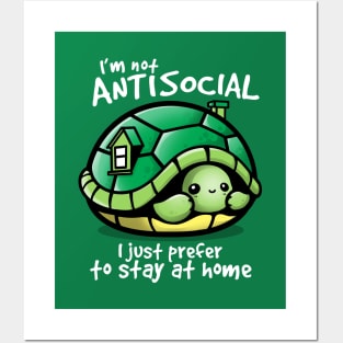 Antisocial turtle Posters and Art